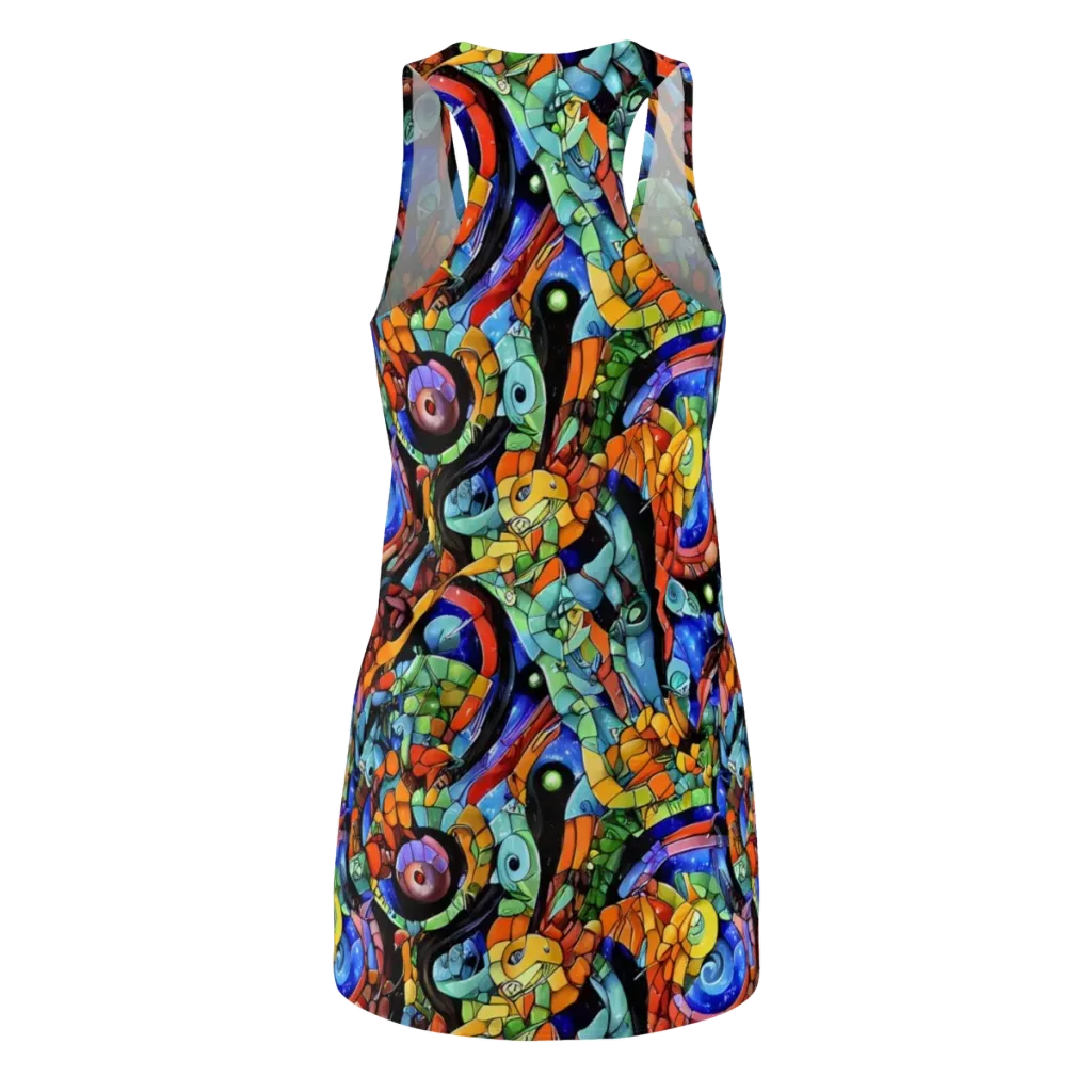 Cascade Muralista on Racerback Dress — Back
