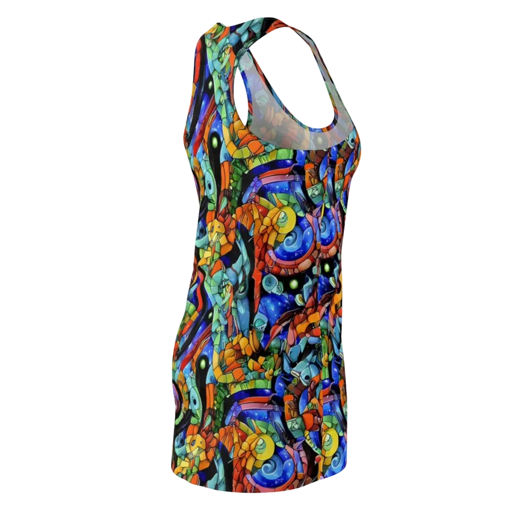 Cascade Muralista on Racerback Dress — Back Side