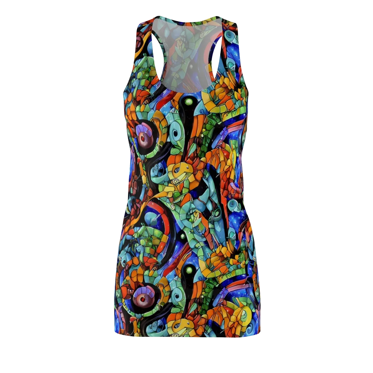 Cascade Muralista on Racerback Dress — Front