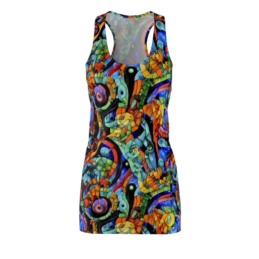 Cascade Muralista on a Racerback Dress