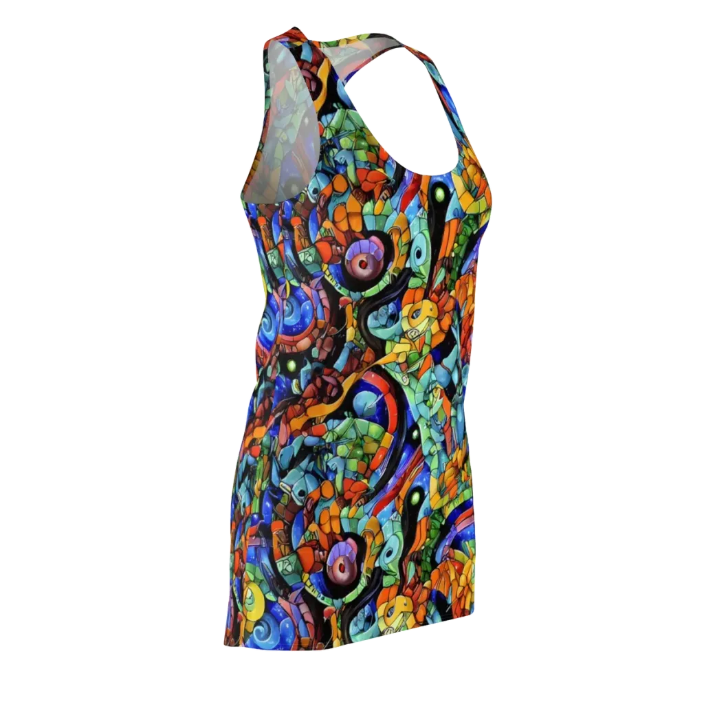 Cascade Muralista on Racerback Dress — Front Side