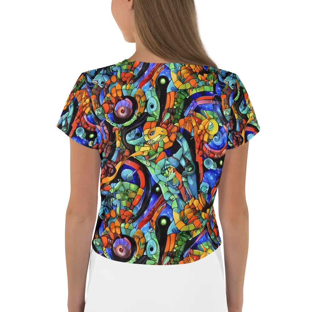 Cascade Muralista on Crop Tee — Back