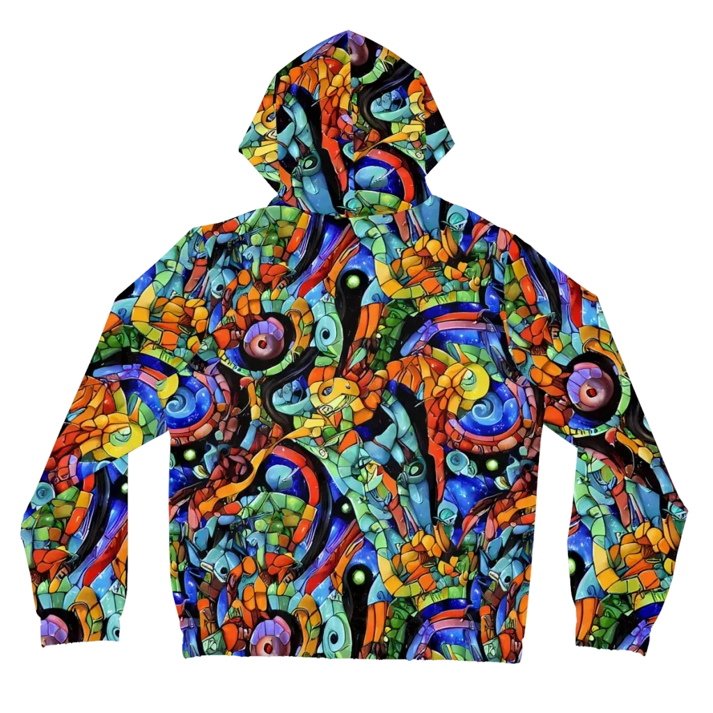 Cascade Muralista on Women's Full-Zip Hoodie — Back
