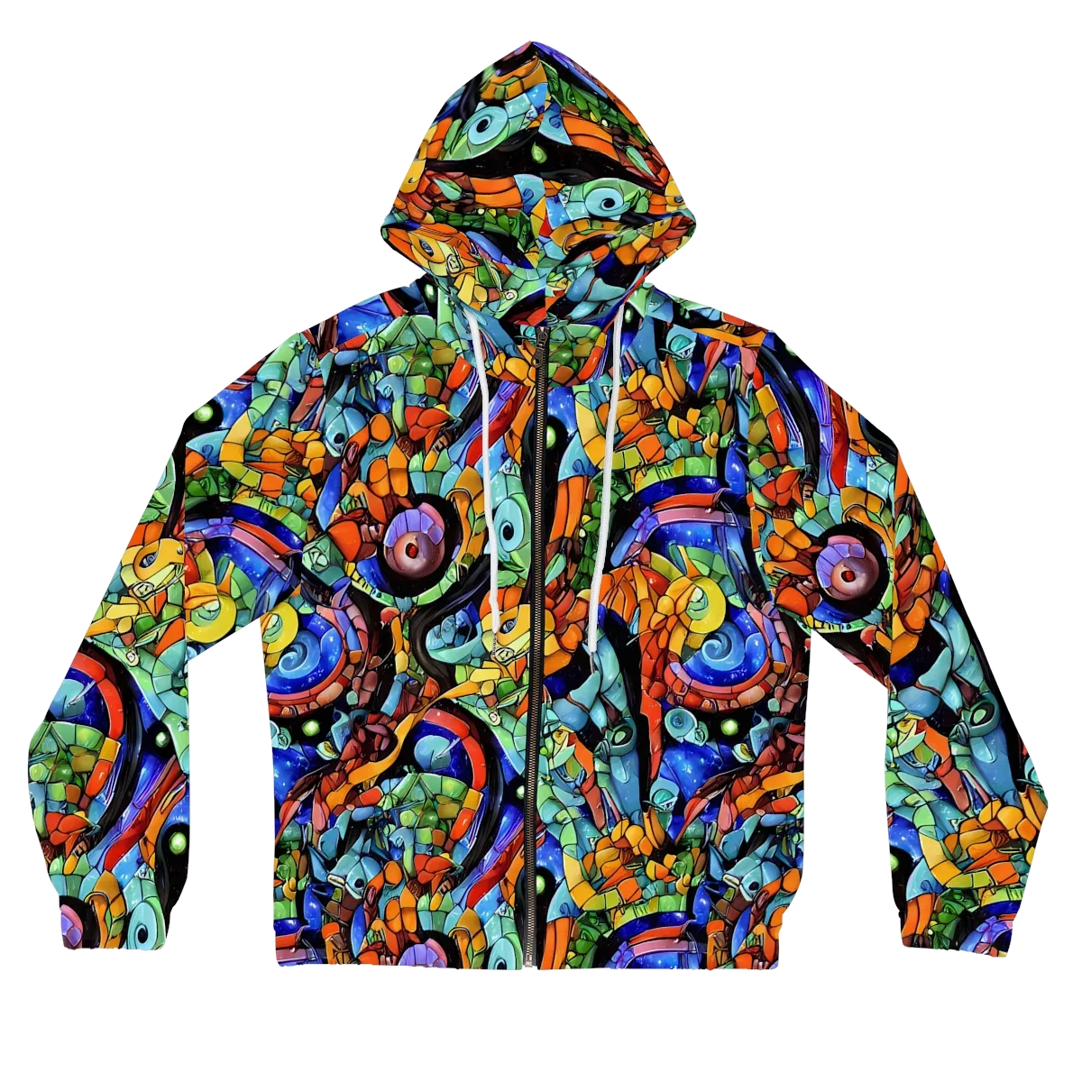Cascade Muralista on Women's Full-Zip Hoodie — Front