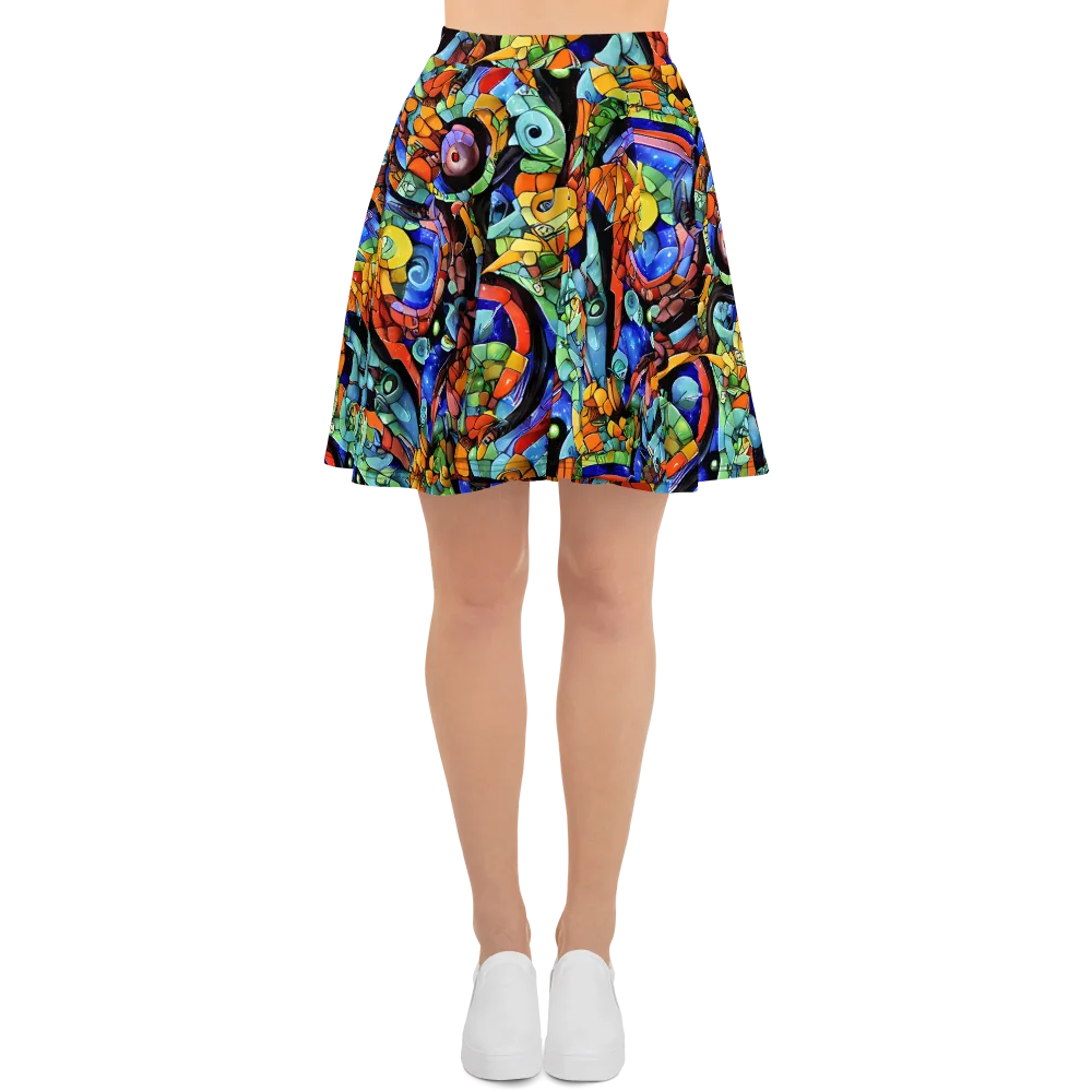 Cascade Muralista on Skater Skirt — Front
