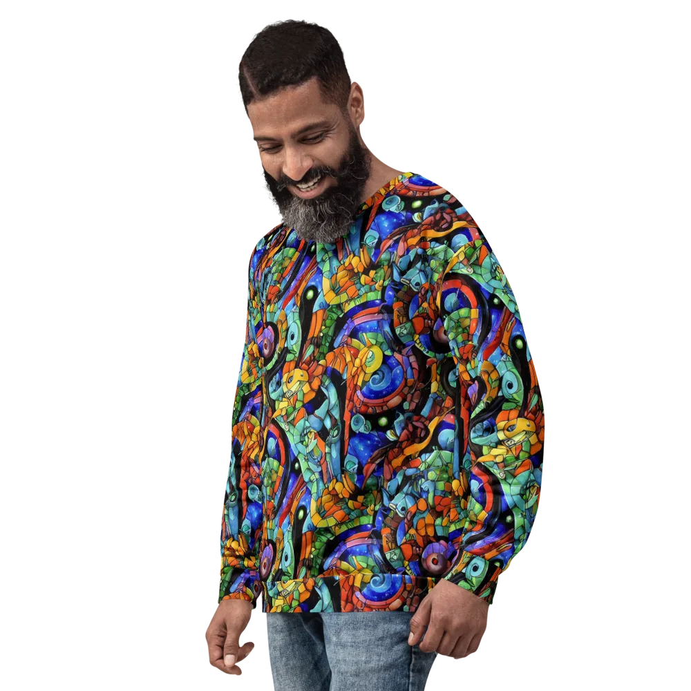 Cascade Muralista on Sweatshirt — Left Front