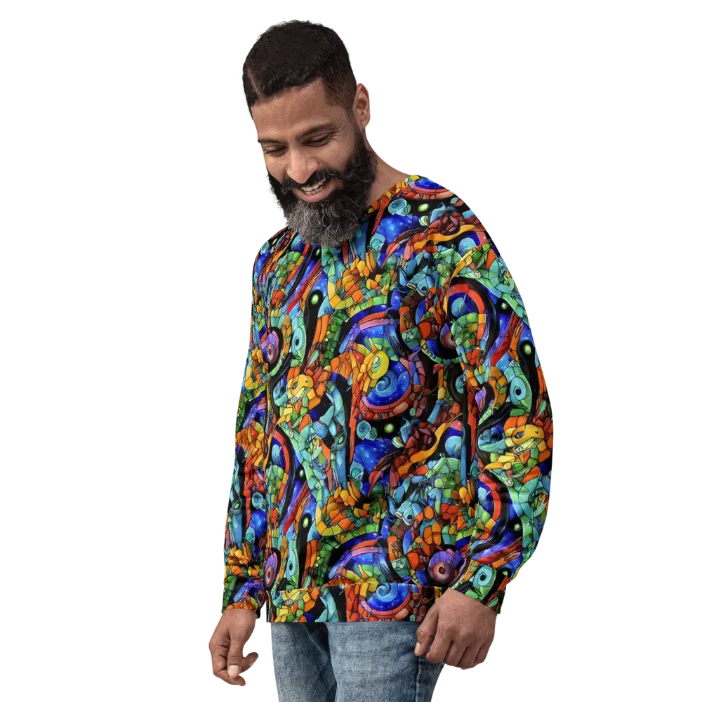 Cascade Muralista on Sweatshirt — Left Front