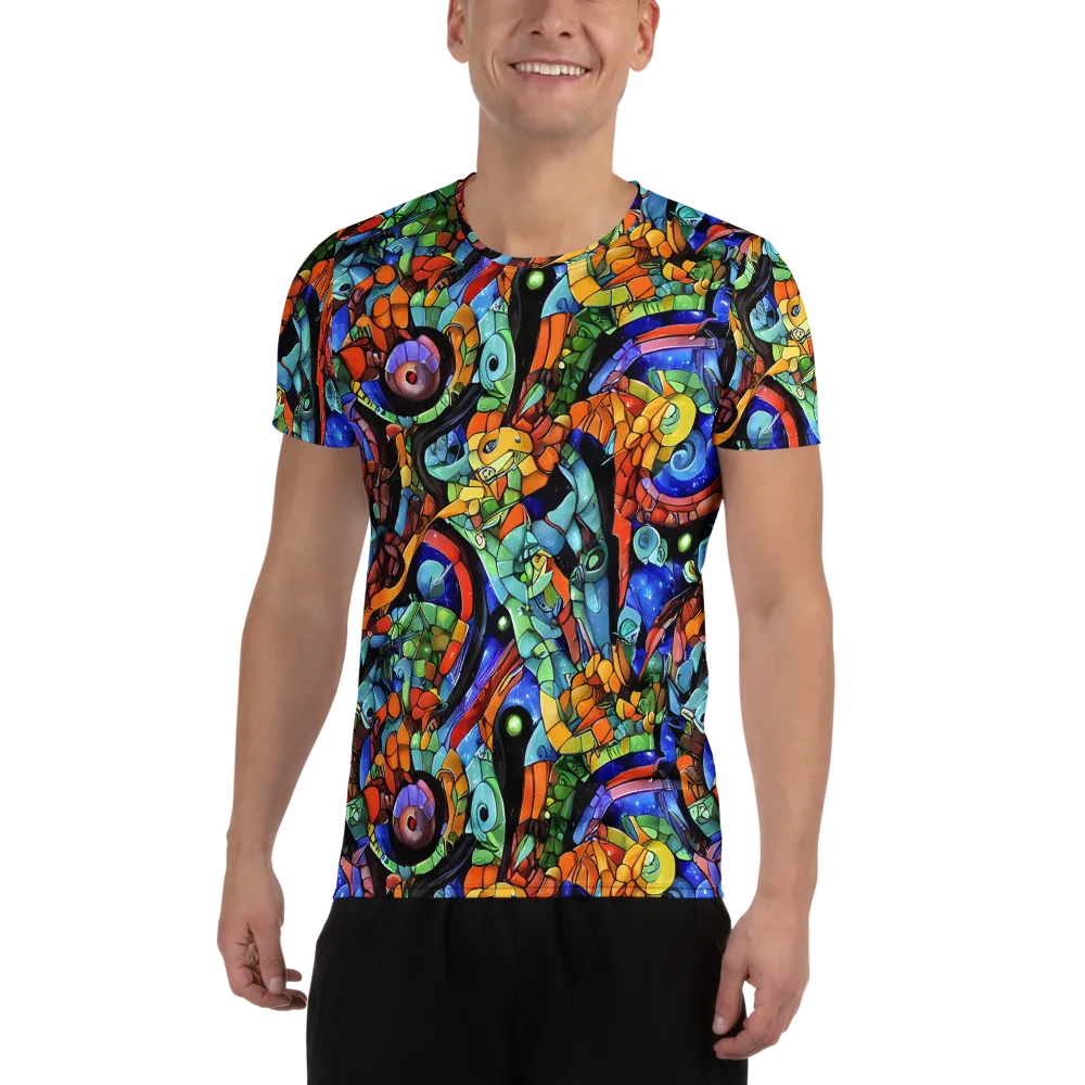 Cascade Muralista on Men's Athletic T-Shirt — Front