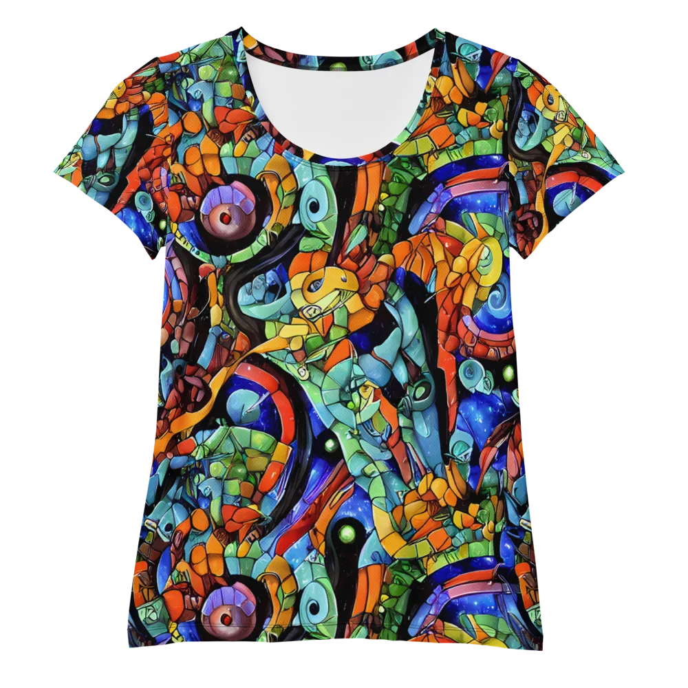 Cascade Muralista on Women's Athletic T-Shirt — Front