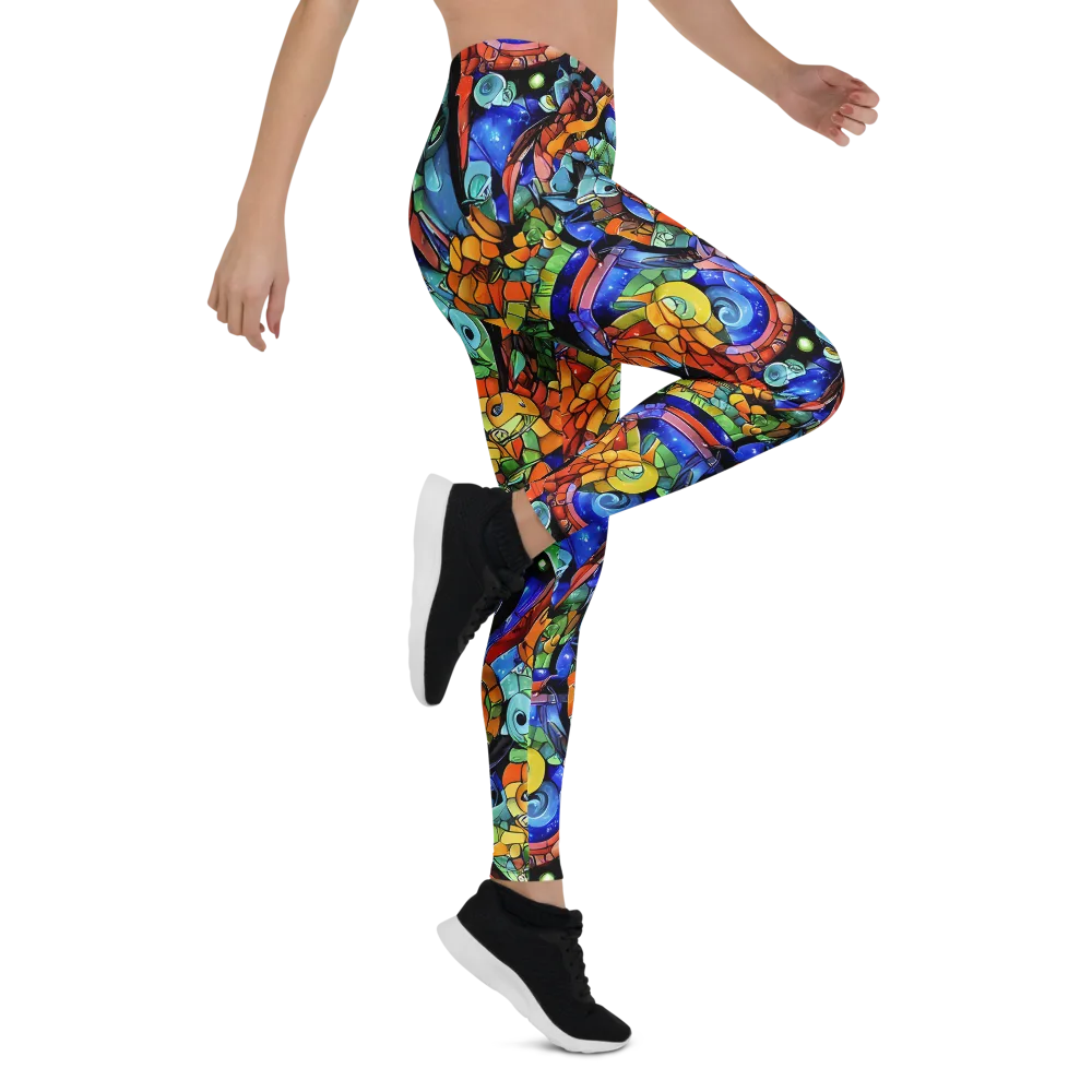 Cascade Muralista on Leggings — Right