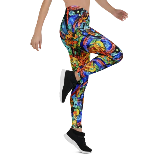 Cascade Muralista on a Leggings