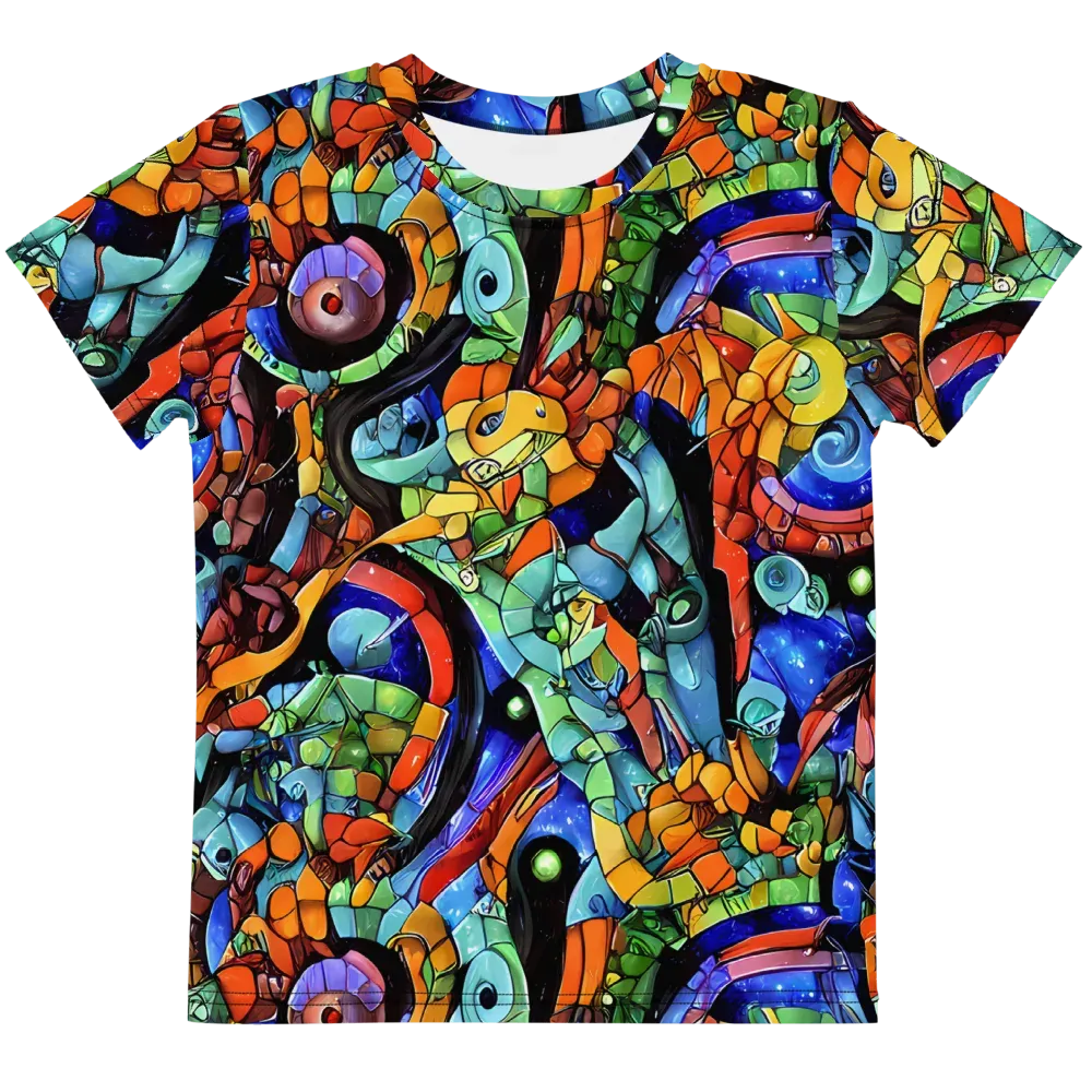 Cascade Muralista on Kids Crew Neck T-Shirt — Front
