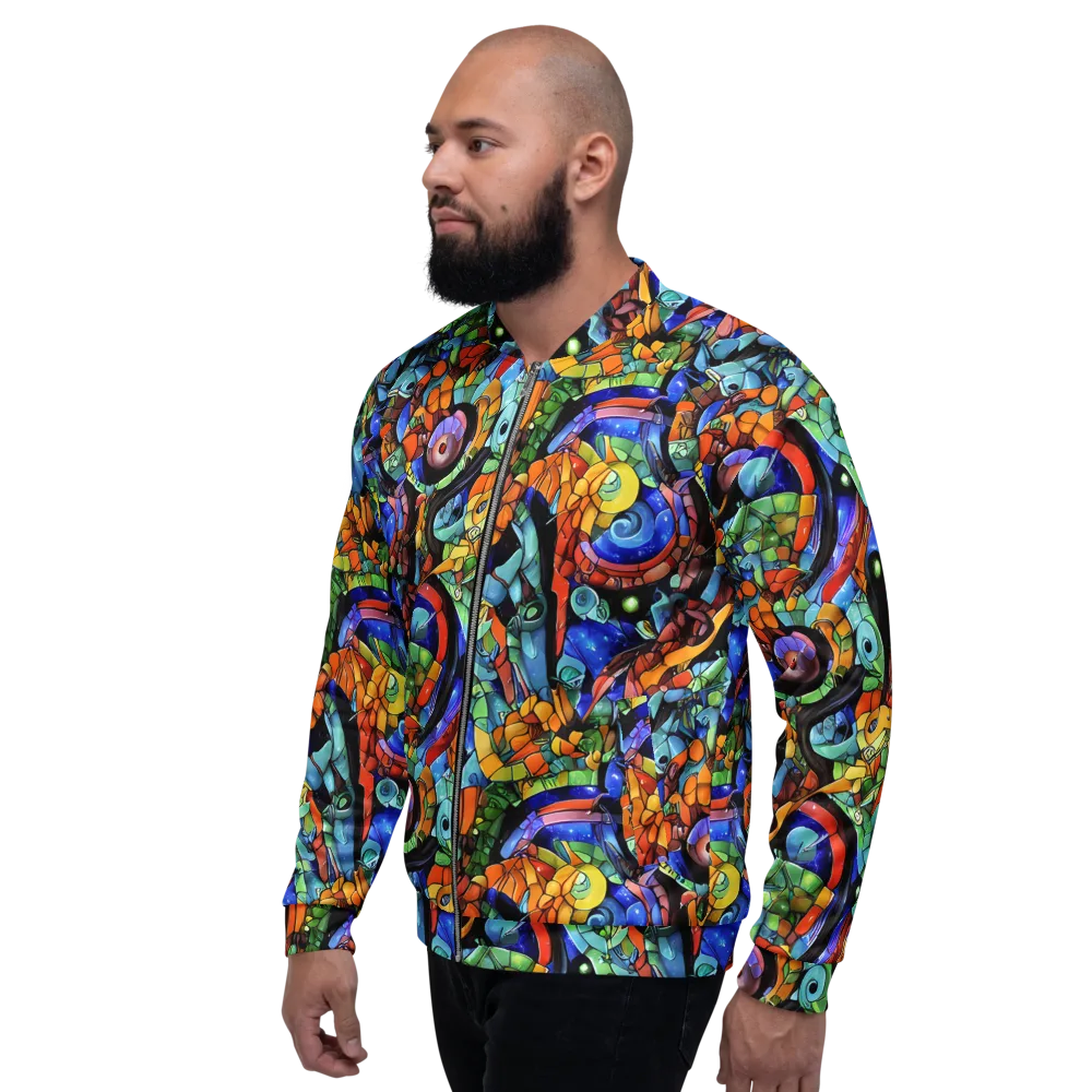 Cascade Muralista on Bomber Jacket — Left