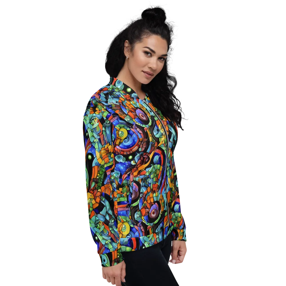 Cascade Muralista on Bomber Jacket — Right