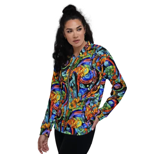 Cascade Muralista on a Bomber Jacket