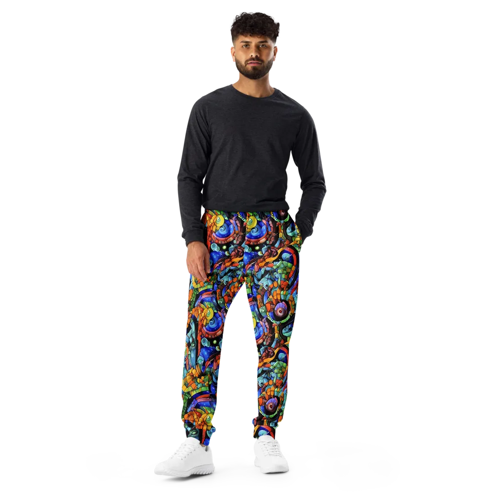 Cascade Muralista on Men's Joggers — Front