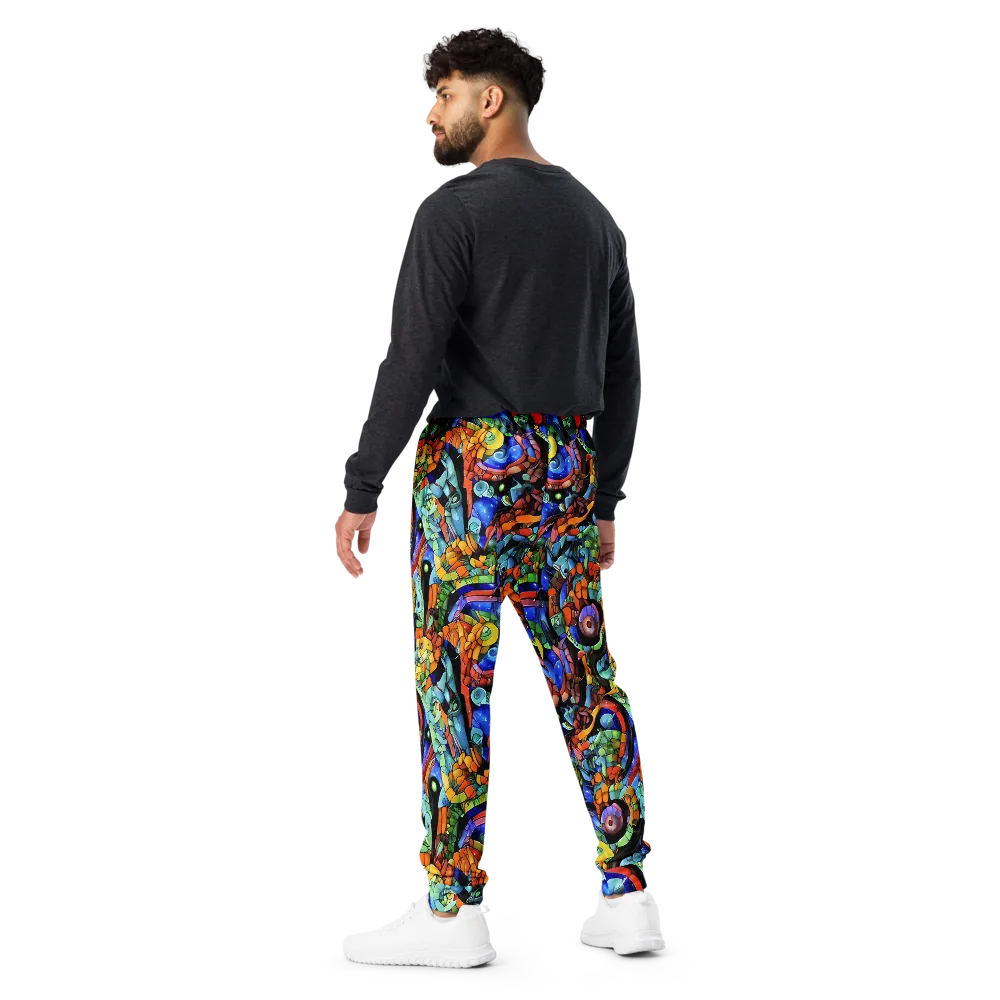 Cascade Muralista on Men's Joggers — Back