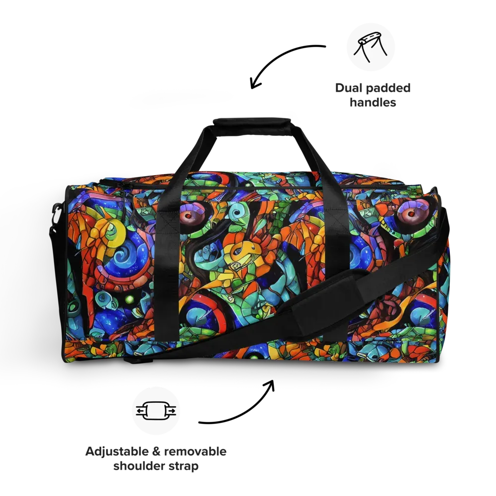 Cascade Muralista on Duffle Bag — Front