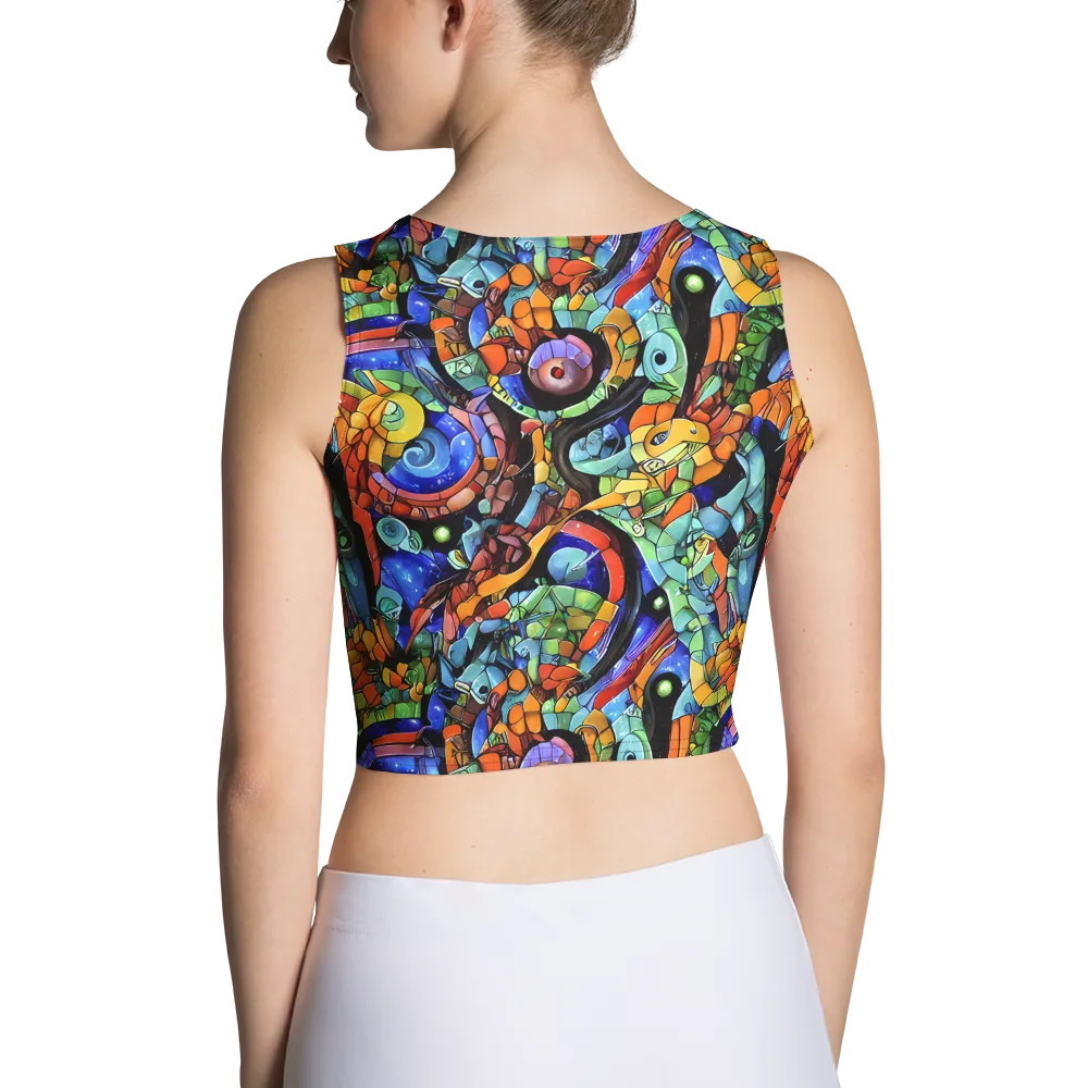 Cascade Muralista on Crop Top — Back