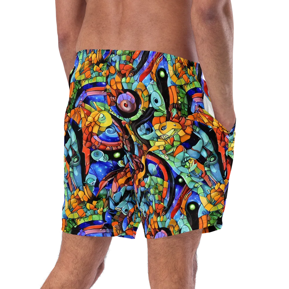 Cascade Muralista on Swim Trunks — Right Back