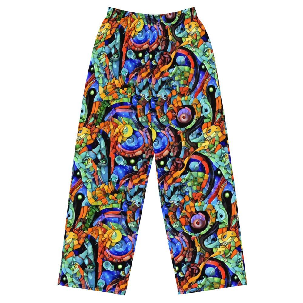 Cascade Muralista on Wide-Leg Pants — Front