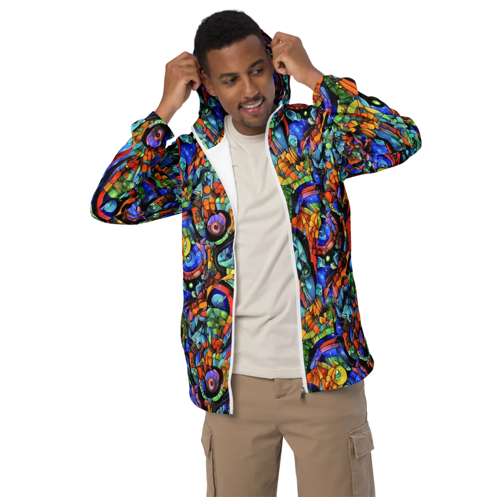 Cascade Muralista on Men's Windbreaker — Front