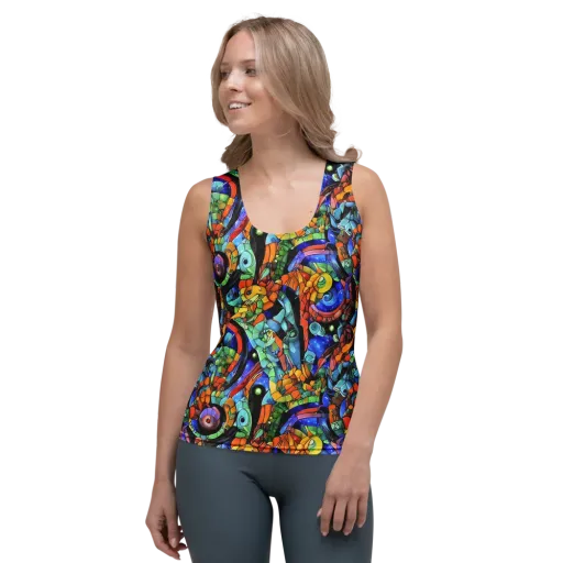 Cascade Muralista on a Women's Tank Top