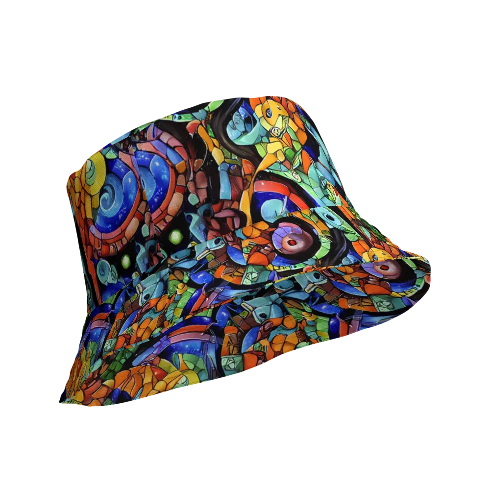 Cascade Muralista on Reversible Bucket Hat — Product details Outside