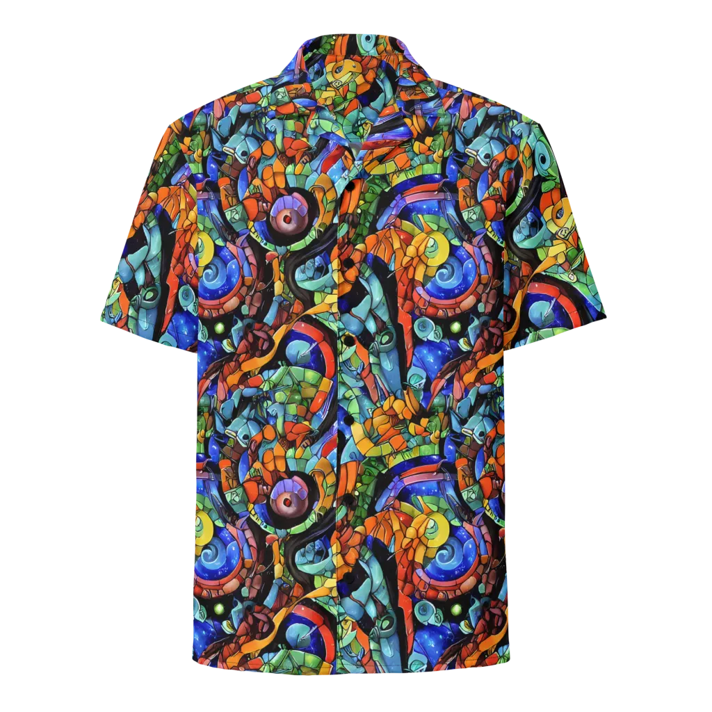 Cascade Muralista on Button Shirt — Front
