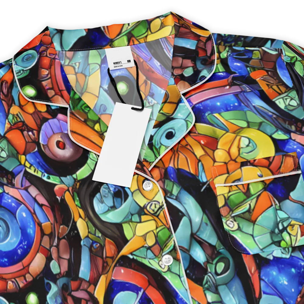 Cascade Muralista on Women's Short Sleeve Pajama Top — Product details