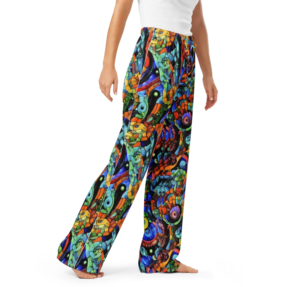 Cascade Muralista on Women's Pajama Pants — Right Front