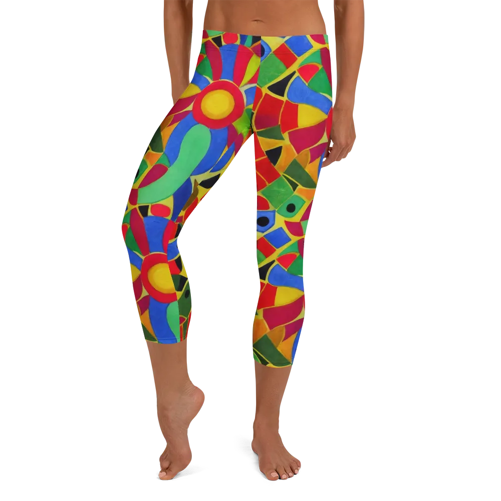 Primary School on Capri Leggings — Front