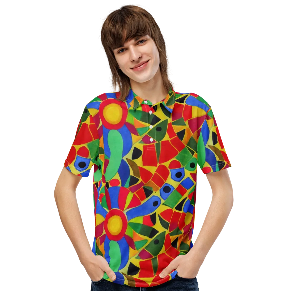 Primary School on Men's Slim Fit Polo Shirt — Front
