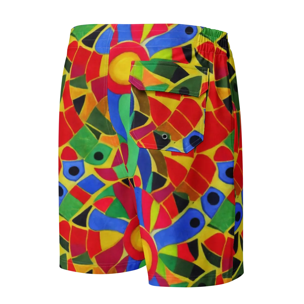Primary School on Men's Board Shorts — Back
