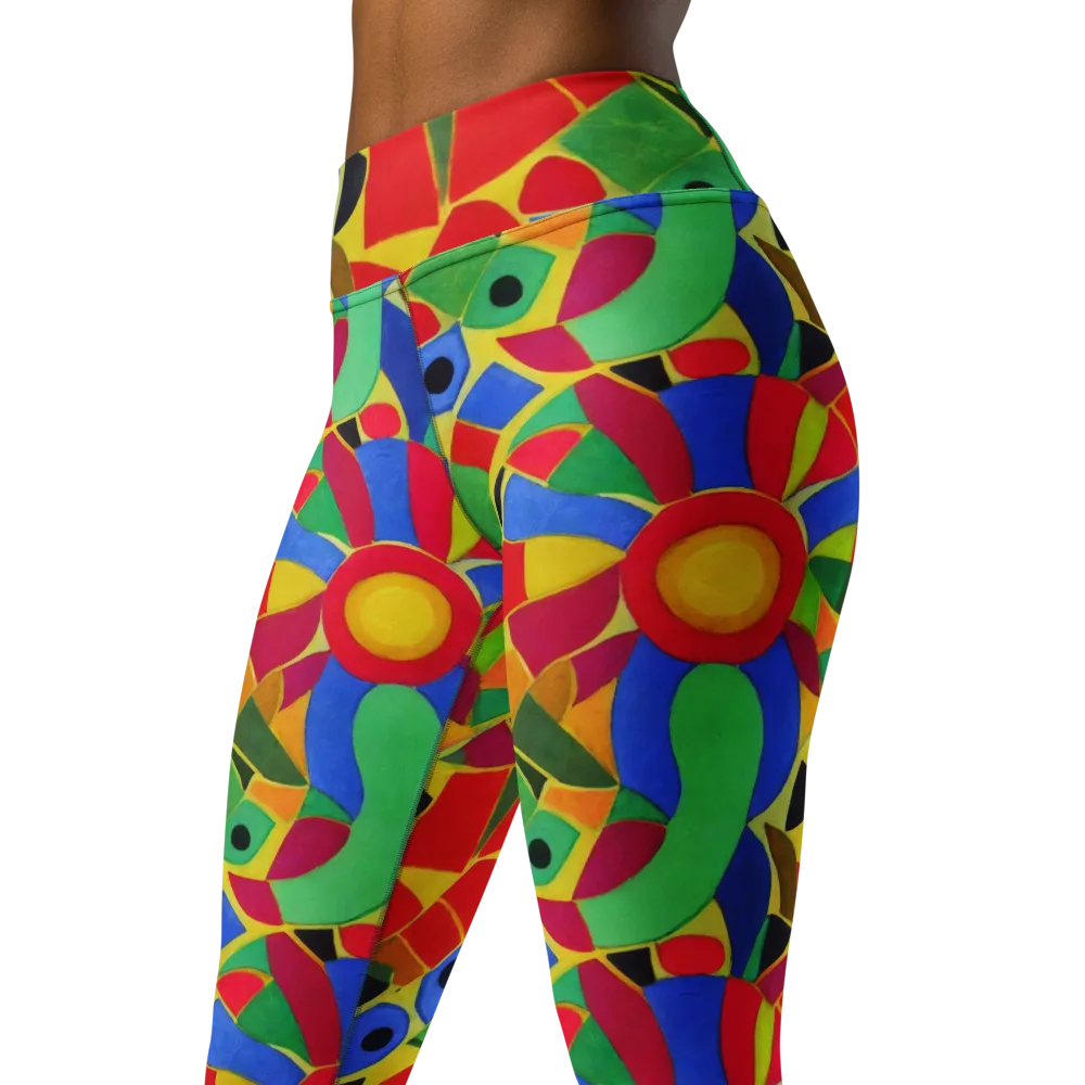 Primary School on Yoga Leggings — Left Front