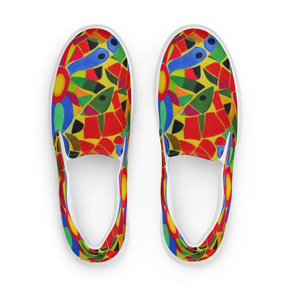 Primary School on Men's Slip-On Canvas Shoes — Front