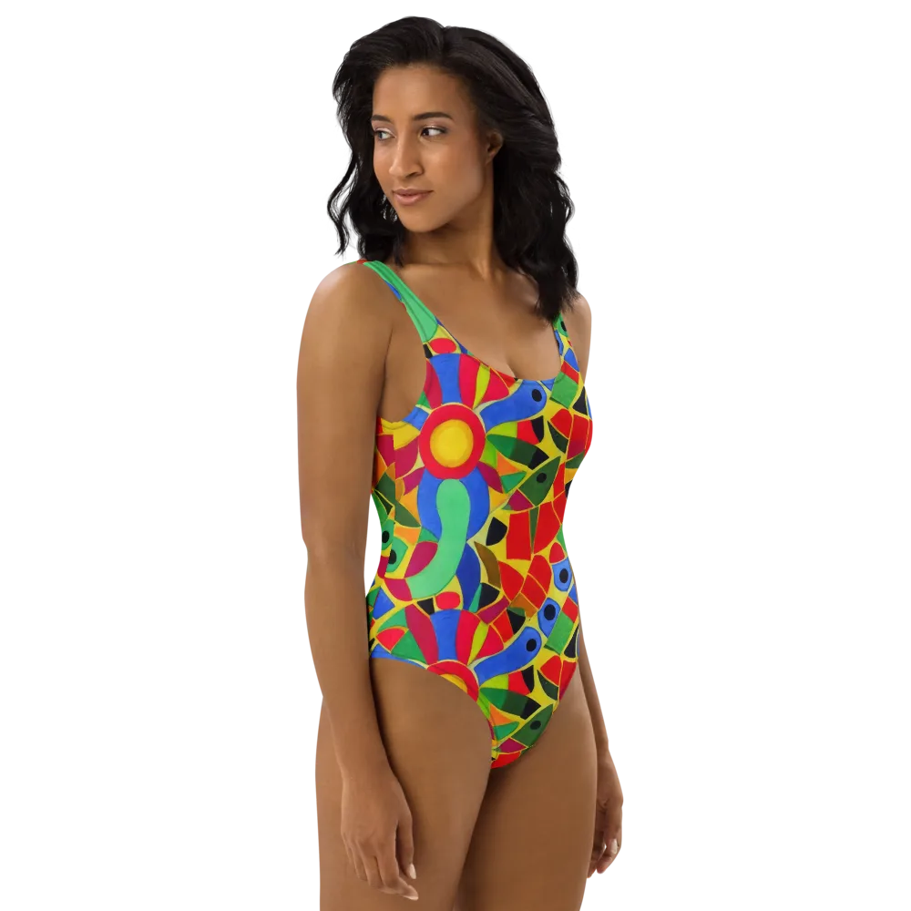 Primary School on One-Piece Swimsuit — Right