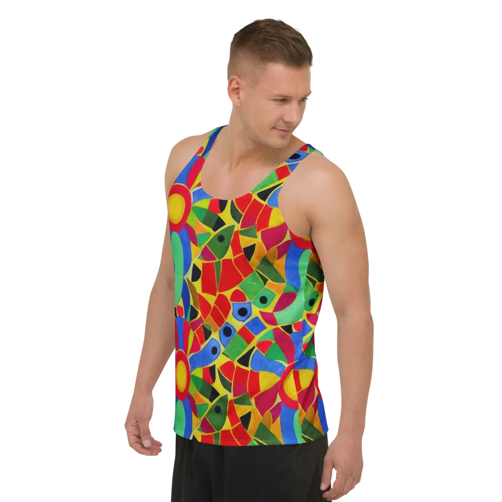 Primary School on Men's Tank Top — Left Front