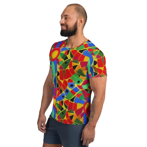 Primary School Men's Athletic T-Shirt on model