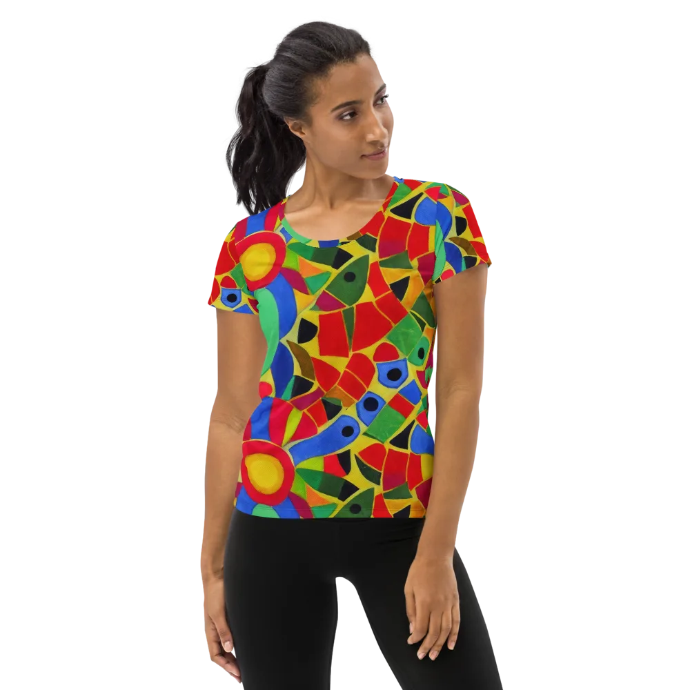Primary School on Women's Athletic T-Shirt — Front