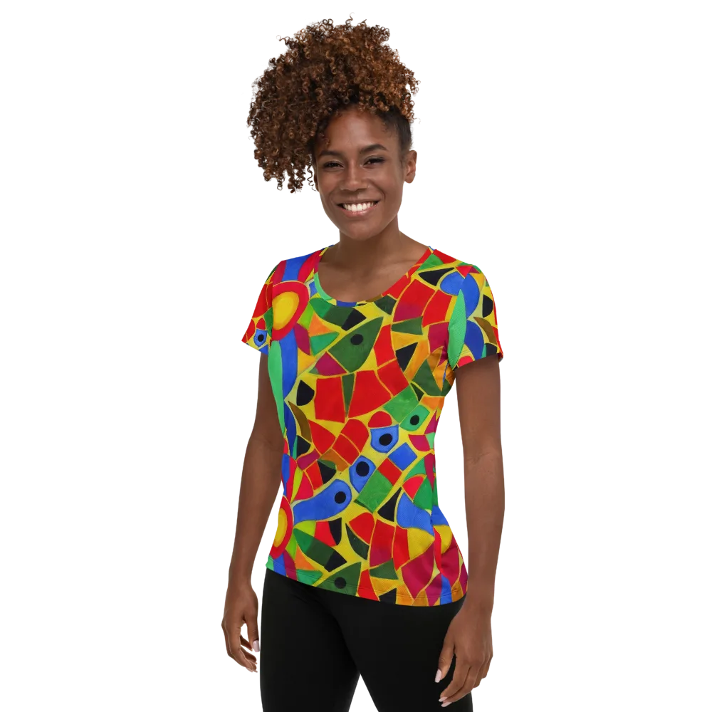 Primary School on Women's Athletic T-Shirt — Left
