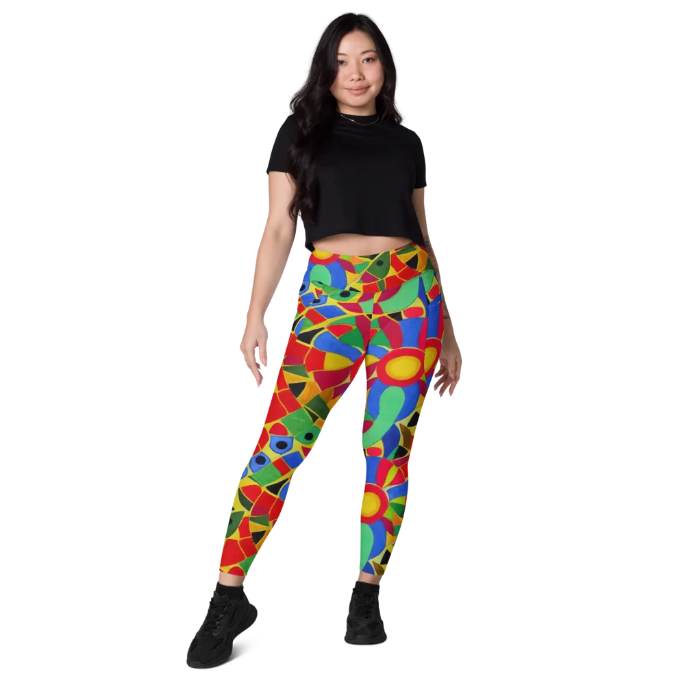 Primary School on Leggings with Pockets — Front