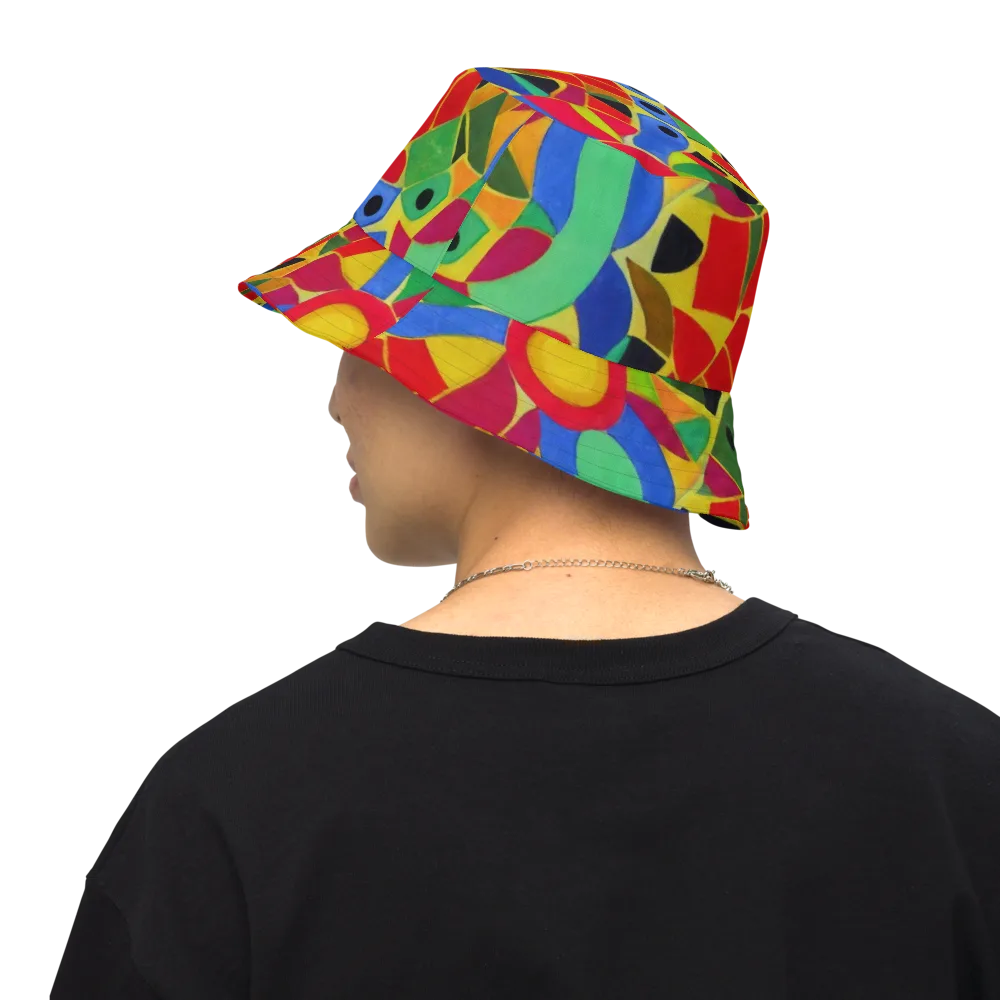 Primary School on Reversible Bucket Hat — Back Inside