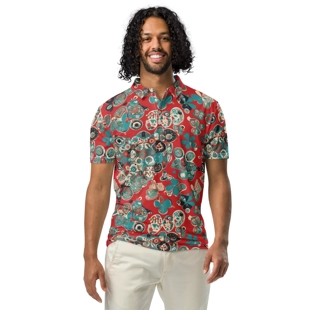 Carnival Cabinet on Men's Slim Fit Polo Shirt — Front