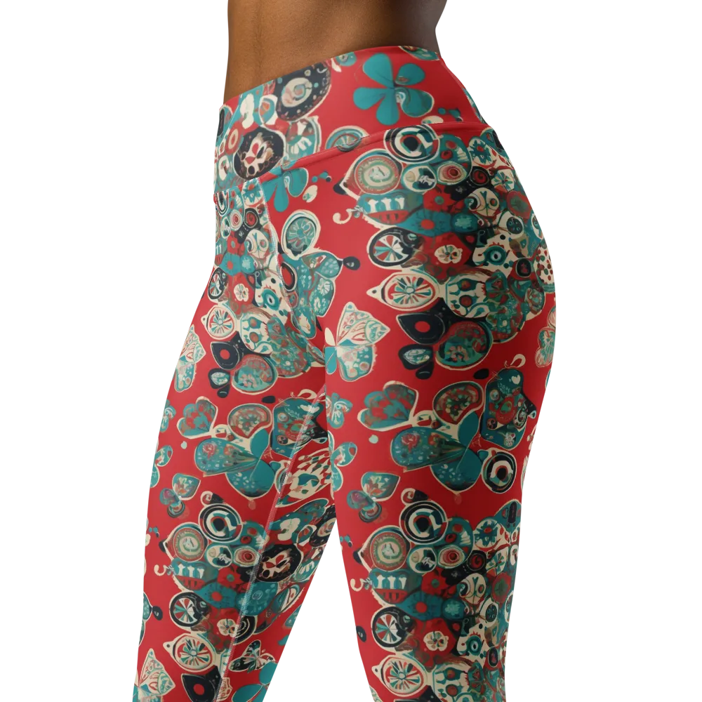Carnival Cabinet on Yoga Leggings — Left Front