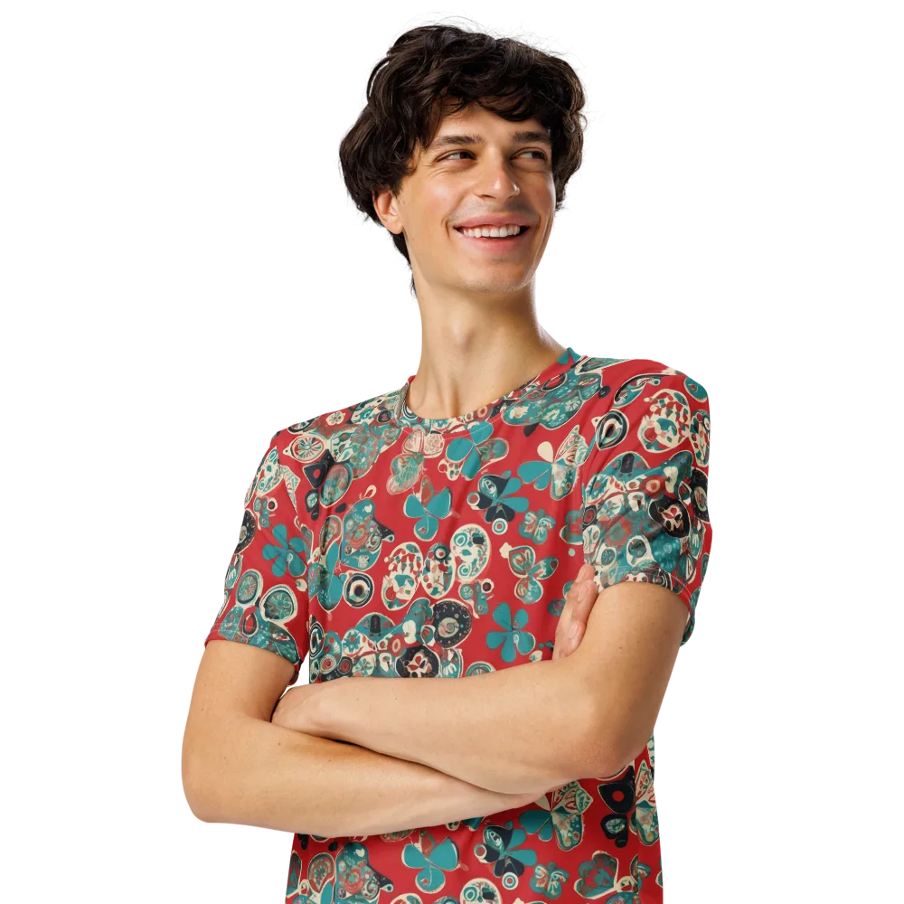 Carnival Cabinet on Men's Crew Neck T-Shirt — Left Front