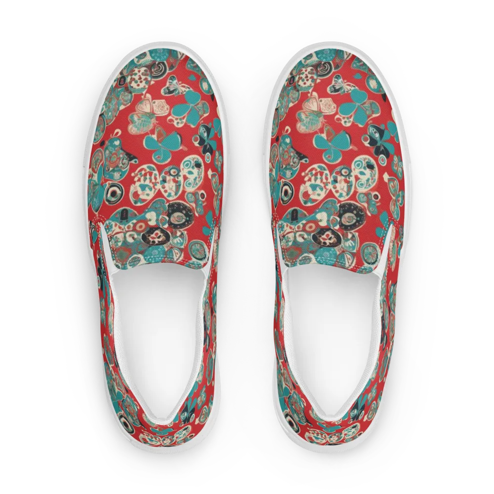 Carnival Cabinet on Men's Slip-On Canvas Shoes — Front