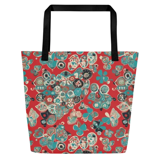 Carnival Cabinet on a Large Tote Bag W/ Pocket