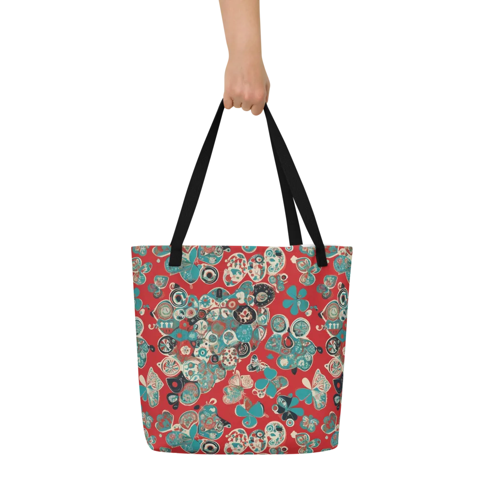 Carnival Cabinet on Large Tote Bag W/ Pocket — Front