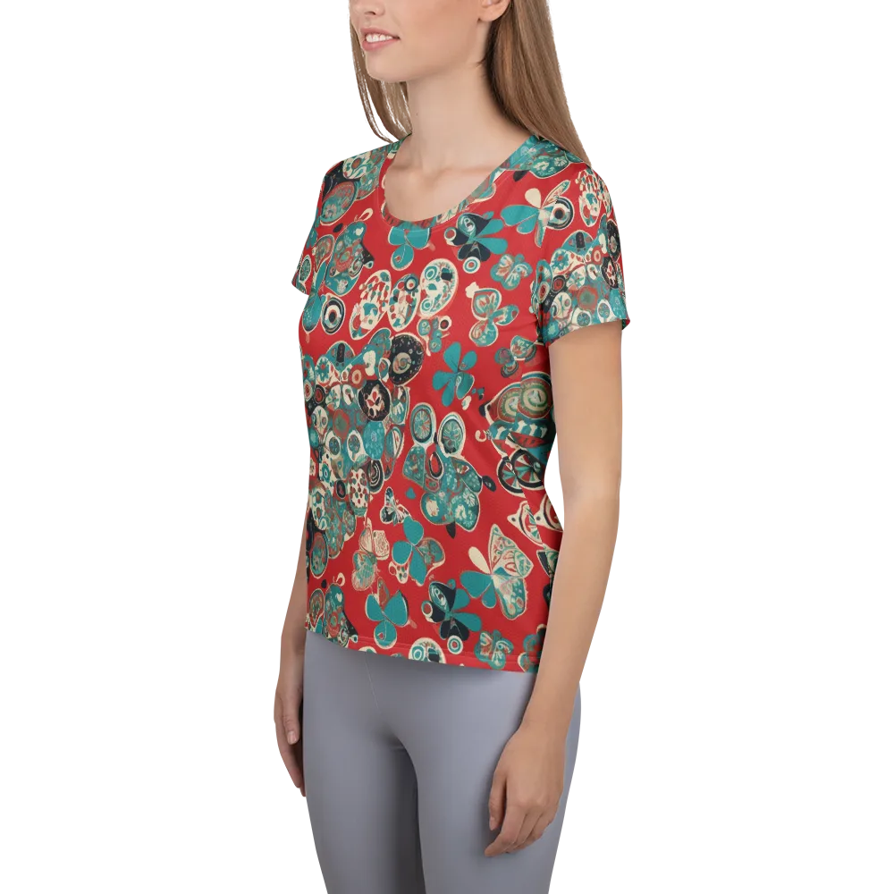 Carnival Cabinet on Women's Athletic T-Shirt — Left